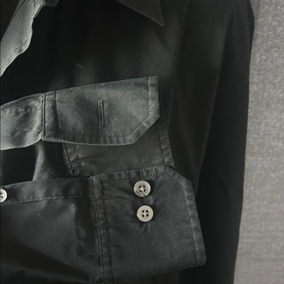 Banana Republic Black Lightweight Shirt Jacket Relaxed Fit - Picture 4 of 5